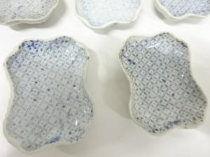 古伊万里 染付 こんにゃく印判 豆皿 5客 | 宗 sou::お茶道具・着物のお店